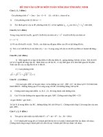 Đáp án đề thi vào lớp 10 môn Toán năm 2014 tỉnh Bắc Ninh