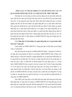 PHÁP LUẬT về TRÁCH NHIỆM của NGƯỜI ĐỨNG đầu các cơ QUAN HÀNH CHÍNH NHÀ nước của một số nước TRÊN THẾ GIỚI  