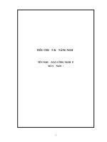 Tiêu chuẩn kỹ năng nghề  Tên nghề: May công nghiệp