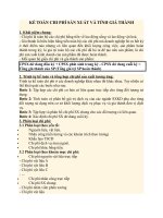 Kế toán chi phí sản xuất và tính giá thành