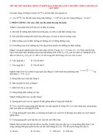 Đề thi thử đại học môn Lý khối A, A1 năm 2014 lần 2 trường THPT chuyên Lê Quý Đôn - Quảng Trị