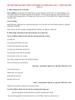 Đề thi thử đại học môn Văn khối C,D lần 1 năm 2014 THPT Quỳnh lưu 4