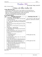 BỘ GIÁO ÁN LỚP 3 TUẦN 20 (2012-2013) - ĐƯỢC BÌNH CHỌN XUẤT SẮC NHẤT CẤP TRƯỜNG, DỰ THI GVDG CẤP HUYỆN