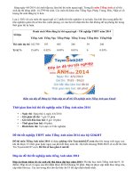 Đáp án đề thi tốt nghiệp môn Tiếng Anh năm 2014