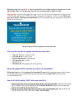 Đáp án đề thi tốt nghiêp môn Sinh năm 2014