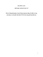 Những biện pháp cơ bản để tăng cường huy động vốn đầu tư trong nước phục vụ cho phát triển kinh tế việt nam trong giai đoạn hiện nay 