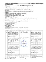 BỘ GIÁO ÁN TOÁN ĐẠI SỐ VÀ GIẢI TÍCH 11 CƠ BẢN