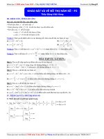 tài liệu khảo sát và vẽ đồ thị hàm số phần 2 