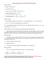 Đề thi vào lớp 10 môn Toán chuyên năm 2014 tỉnh Ninh Bình