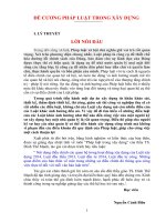 Đề cương pháp luật trong xây dựng