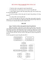 Đề cương môn công nghệ bê tông nâng cao