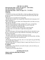 Giáo án chủ đề gia đình tôi