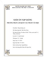 Giáo án tập giảng làm con với văn học chủ đề mèo con rửa mặt