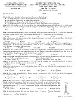 Đề thi thử THPT quốc gia năm 2016 môn vật lí lần 1   THPT việt yên II (mã đề 485) 