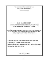 NGHIÊN cứu kỹ THUẬT sản XUẤT cây GIỐNG đu đủ IN VITRO LƯỠNG TÍNH NHẰM PHÁT TRIỂN đu đủ HÀNG hóa CHẤT LƯỢNG CAO ở MIỀN ĐÔNG NAM bộ 