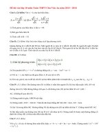 Đề thi vào lớp 10 môn Toán trường THPT Chu Văn An năm 2013 - 2014