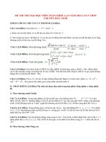 Đề thi thử đại học môn Toán khối A,A1 năm 2014 lần 5 THPT chuyên Bắc Ninh