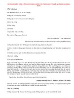 Đáp án đề thi thi vào lớp 10 môn Văn THPT chuyên Lê Quý Đôn, Khánh Hòa năm 2014