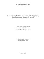 Hậu phương thanh hóa trong cuộc kháng chiến chống mỹ cứu nước giai đoạn 1973   1975 