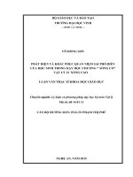 phát hiện và khắc phục quan niệm sai phổ biến của học sinh trong dạy học chƣơng  sóng cơ vật lý 12 nâng cao 