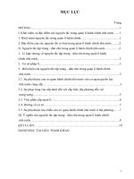 phân tích về nguyên tắc tập trung   dân chủ và ý nghĩa của nguyên tắc này trong quản lí hành chính nhà nước ở việt nam  