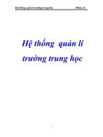 hệ thống quản lý trường trung học phổ thông 