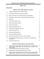 đấu thầu trong xây dựng và lập giá dự thầu cho 1 gói thầu