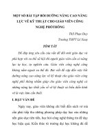 MỘT số bài tập bồi DƯỠNG NÂNG CAO NĂNG lực vẽ kỹ THUẬT CHO GIÁO VIÊN CÔNG NGHỆ PHỔ THÔNG  