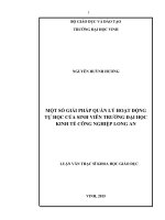 Một số giải pháp nâng cao chất lượng đội ngũ giáo viên trung học phổ thông huyện cần giuộc, tỉnh long an 