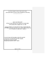 Nghiên cứu biện pháp kỹ thuật thích hợp cho cây trồng xen đối với vườn cao su kiến thiết cơ bản tại các vùng đồi núi nghĩa đàn   nghệ an 
