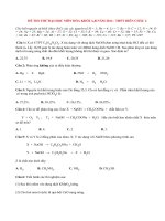 Đề thi thử đại học môn Hóa khối A,B năm 2014 lần 2 THPT Diễn Châu 4