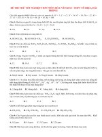 Đề thi thử tốt nghiệp THPT môn Hóa năm 2014 THPT Tô Hiệu, Hải Phòng