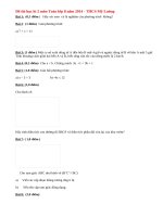 Đề thi học kì 2 môn Toán lớp 8 có đáp án năm 2014