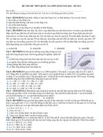 Đề thi thử THPT quốc gia năm 2016 môn sinh   đề số 2 