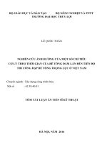 Nghiên cứu ảnh hưởng của một số chỉ tiêu cơ lý theo thời gian của bê tông đầm lăn đến tiến độ thi công đập bê tông trọng lực ở việt nam (TT)