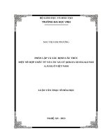 Phân lập và xác định cấu trúc một số hợp chất từ vỏ cây xà cừ (khayasenegalensis a juss) ở việt nam 