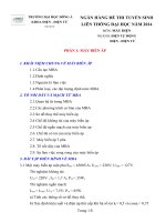 NGÂN HÀNG đề THI TUYỂN SINH LIÊN THÔNG đại học năm 2014 môn máy điện NGÀNH điện tự ĐỘNG điện   điện tử