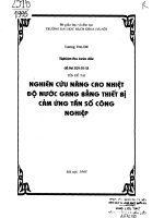 Nghiên cứu nâng cao nhiệt độ nước gang bằng thiết bị cảm ứng tần số công nghiệp