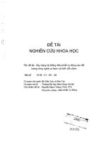 Xây dựng hệ thống điều khiển tự động các đối tượng công nghệ có tham số biến đổi chậm