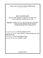 NGHIÊN cứu vật LIỆU POLYME SIÊU THẤM AMS 1 và đề XUẤT QUY TRÌNH sử DỤNG CHO NGÔ tại một số HUYỆN VÙNG CAO hà GIANG 