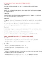 Đề thi học kì 2 lớp 9 môn Vật lý năm 2014 Quận Tân Bình