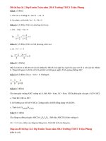 Đề thi học kì 2 lớp 8 môn Toán năm 2014 - THCS Triệu Phong