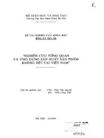Nghiên cứu tổng quan và ứng dụng sản xuất sản phẩm không dệt tại việt nam