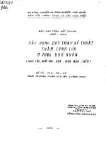 Xây dựng quy trình kỹ thuật thâm canh lúa ở vùng khó khăn