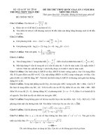 Đề thi thử THPT quốc gia năm 2016 môn toán lần 1   THPT trần phú 