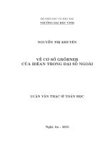 Về cơ sở grobner của iđêan trong đại số ngoài 