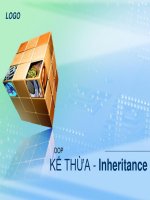 Bài giảng lập trình hướng đối tượng   tính kế thừa   inheritant 