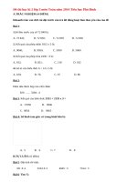 Đề thi học kì 2 lớp 3 môn Toán năm 2014 - TH Phú Bình