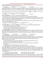 Đề thi thử THPT quốc gia năm 2016 môn sinh   đề số 9 