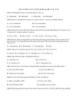 Đề thi học kì 2 môn Hóa lớp 11 năm 2014 (P5)